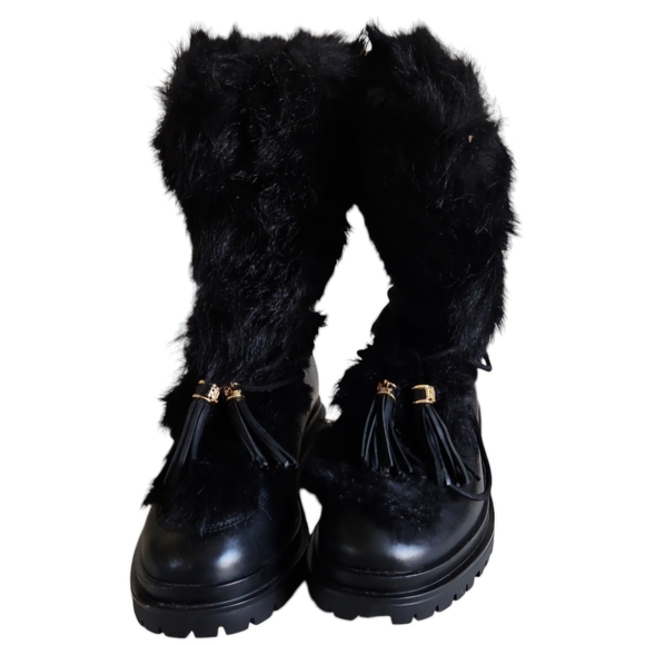 Women's Ralph Lauren Celia Boots Shearling Leather Weatherproof - Picture 9 of 10